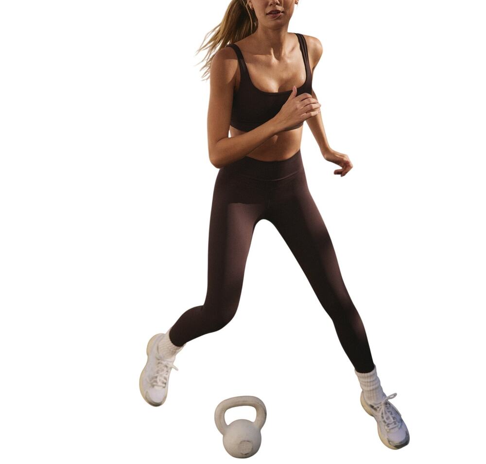 Vuori High Rise Brown Alltheform Leggings Size XS